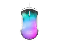 Mars Gaming MMGLOWW Ratón Gaming RGB 12800 DPI Blanco
