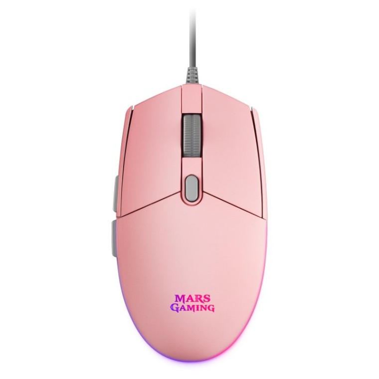 Mars Gaming MMG Ratón Gaming RGB 3200 DPI Rosa