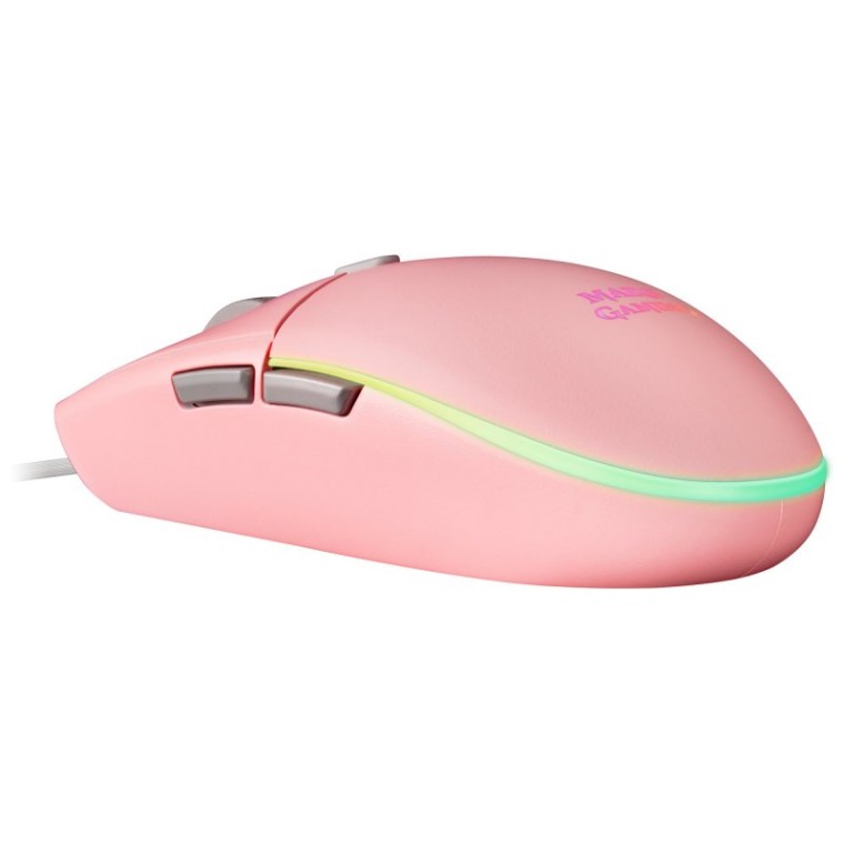 Mars Gaming MMG Ratón Gaming RGB 3200 DPI Rosa