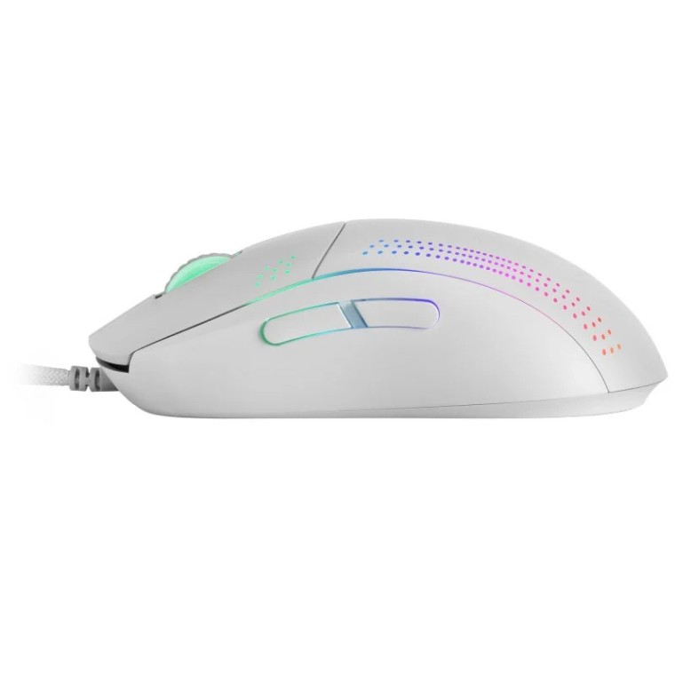 Mars Gaming MMPROW Ratón Gaming RGB 32000 DPI Blanco