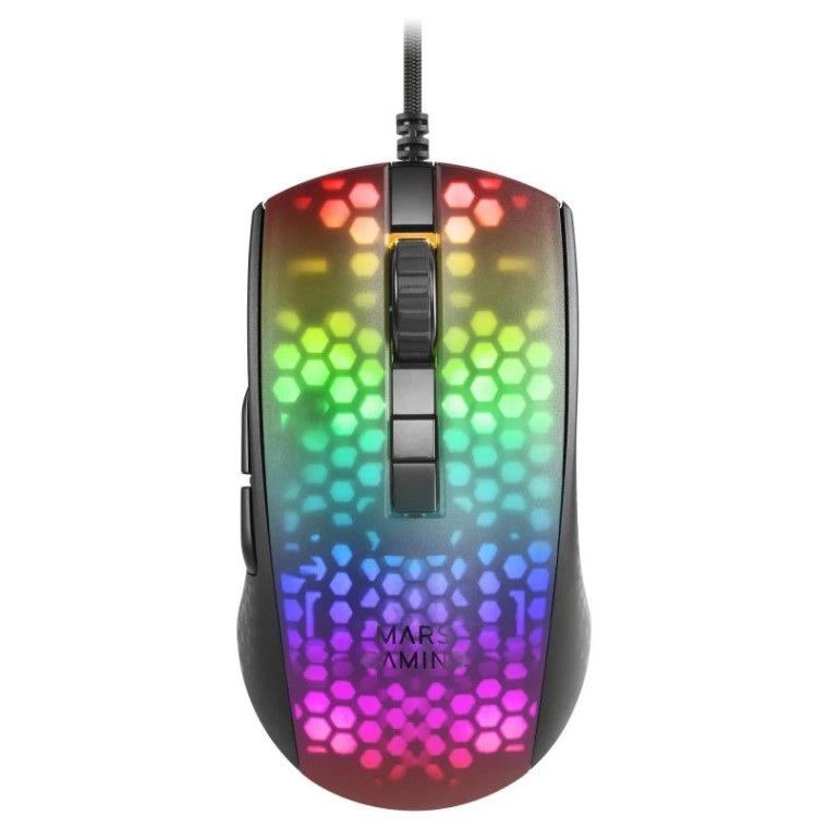 Mars Gaming MMR Ratón Gaming RGB Chroma 12800 DPI Negro