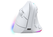 Mars Gaming MM-SK Ratón Gaming Inalámbrico Vertical Ergonómico RGB Chroma 8400DPI Tri-Mode Blanco