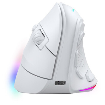 Mars Gaming MM-SK Ratón Gaming Inalámbrico Vertical Ergonómico RGB Chroma 8400DPI Tri-Mode Blanco Mars Gaming MM-SK Ratón Gaming Inalámbrico Vertical Ergonómico RGB Chroma 8400DPI Tri-Mode Blanco
