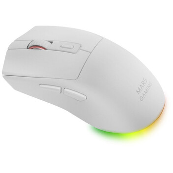Mars Gaming Mm-t3 Ratón Inalámbrico Rgb Óptico Bluetooth 5.0 14400 Dpi Switches Huano Blanco