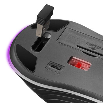 Mars Gaming MMW2 Ratón Gaming Inalámbrico RGB con Sensor Óptico 3200 DPI Mars Gaming MMW2 Ratón Gaming Inalámbrico RGB con Sensor Óptico 3200 DPI