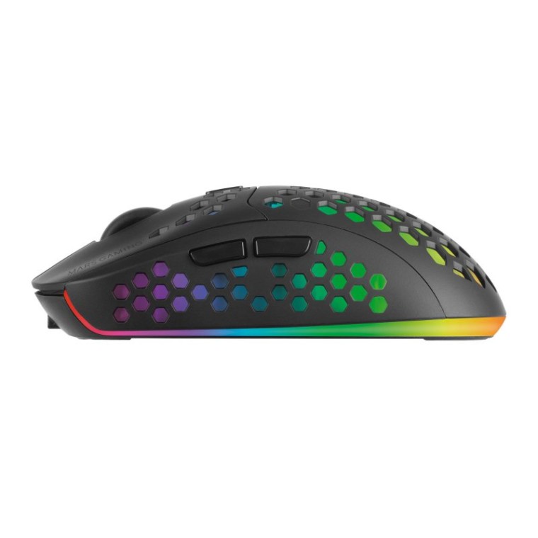 Mars Gaming MMW3 Ratón Gaming Inalámbrico RGB Flow 3200DPI Negro