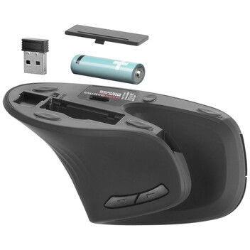 Mars Gaming MMW-ERGOPRO Ratón Inalámbrico Vertical 3200 DPI Receptor Inalámbrico 2.4GHz Negro Mars Gaming MMW-ERGOPRO Ratón Inalámbrico Vertical 3200 DPI Receptor Inalámbrico 2.4GHz Negro