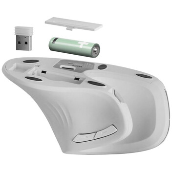 Mars Gaming MMW-ERGOPROW Ratón Inalámbrico Vertical 3200 DPI Receptor Inalámbrico 2.4GHz Blanco Mars Gaming MMW-ERGOPROW Ratón Inalámbrico Vertical 3200 DPI Receptor Inalámbrico 2.4GHz Blanco