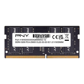 Memoria RAM Módulo RAM PNY Performance DDR4 16GB 3200MHz SODIMM CL22 para Portátil Memoria RAM Módulo RAM PNY Performance DDR4 16GB 3200MHz SODIMM CL22 para Portátil