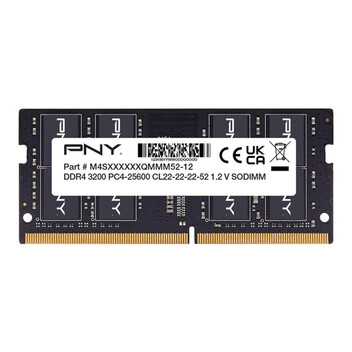 Memoria RAM Módulo RAM PNY Performance DDR4 16GB 3200MHz SODIMM CL22 para Portátil Memoria RAM Módulo RAM PNY Performance DDR4 16GB 3200MHz SODIMM CL22 para Portátil