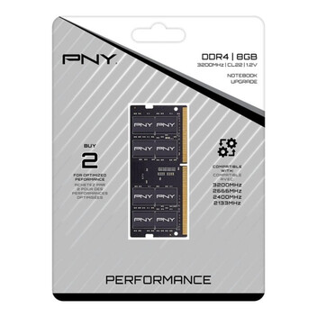 Memoria RAM Módulo RAM PNY Performance 8GB DDR4 3200MHz CL22 para portátil