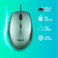 NGS Moth Ice Ratón con Adaptador USB-C 1600 DCPI Azul
