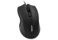 Nilox Ratón Óptico Ambidiestro 1600DPI Negro