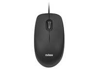 Nilox MOUSB1003 Ratón USB 1600DPI Negro