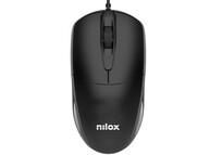 Nilox MOUSB1011 Ratón USB 1200DPI Negro