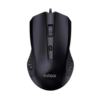 Nilox MOUSB1013 Ratón con Cable USB 2400DPI Negro Nilox MOUSB1013 Ratón con Cable USB 2400DPI Negro