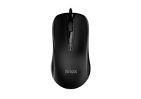 Nilox MOUSB1014 Ratón con Cable USB 2400DPI Negro