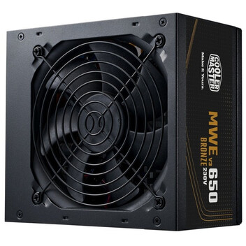 Fuente Alimentación Cooler Master MWE Bronze 650 V3 230V ATX 3.1 650W 80 Plus Bronce Fuente Alimentación Cooler Master MWE Bronze 650 V3 230V ATX 3.1 650W 80 Plus Bronce
