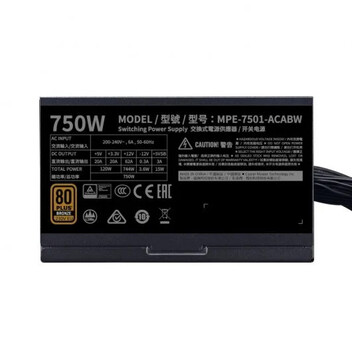 Cooler Master MWE 750 Bronze V2 750W 80 Plus Bronze Cooler Master MWE 750 Bronze V2 750W 80 Plus Bronze