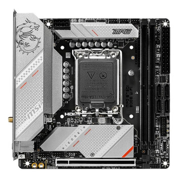 Placa Base MSI B760 Mini ITX LGA 1700 MPG B760I EDGE WiFi DDR5 PCIe 5.0 RGB WiFi 6E 2.5G LAN