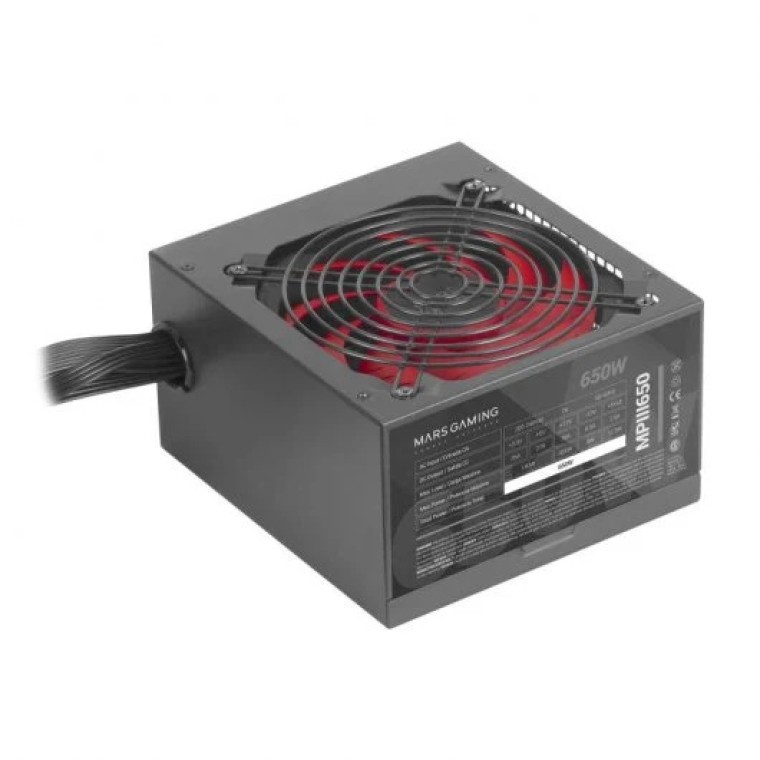 Mars Gaming MPIII650 Fuente de Alimentación 650W