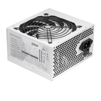 Mars Gaming MPIII650 Fuente Alimentación PC ATX 650W 5 Años Garantía 85% Eficiencia Ai-rpm Blanco Mars Gaming MPIII650 Fuente Alimentación PC ATX 650W 5 Años Garantía 85% Eficiencia Ai-rpm Blanco