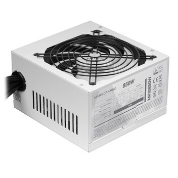 Mars Gaming MPIII850 Fuente Alimentación PC ATX 850W 5 Años Garantía 85% Eficiencia Ai-rpm Blanco