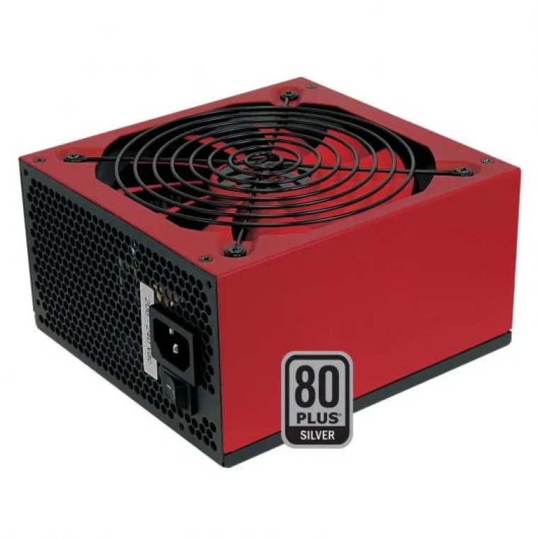 Mars Gaming Vulcano 750W 80 Plus Silver Semi Modular Rojo