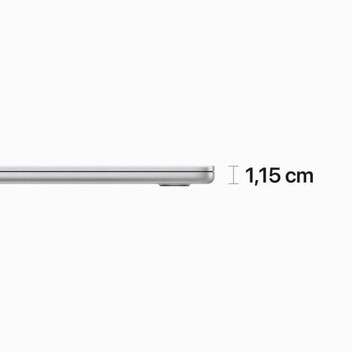 Apple Macbook Air 2023 Apple M2/8GB/512GB SSD/GPU Deca Core/15.3" Plata