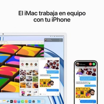Apple iMac Apple M3/8GB/256GB SSD/8 Núcleos GPU/24" 4.5K Retina Rosa Apple iMac Apple M3/8GB/256GB SSD/8 Núcleos GPU/24" 4.5K Retina Rosa