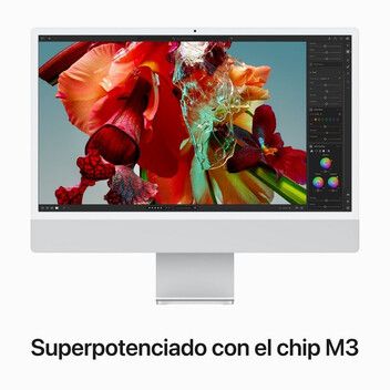 Apple iMac Apple M3/8GB/256GB SSD/10 Núcleos GPU/24" 4.5K Retina Plata