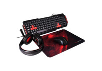 Mars Gaming MRCP1 Combo Gaming Teclado + Ratón + Auriculares + Alfombrilla