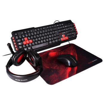 Mars Gaming MRCP1 Combo Gaming Teclado + Ratón + Auriculares + Alfombrilla Mars Gaming MRCP1 Combo Gaming Teclado + Ratón + Auriculares + Alfombrilla