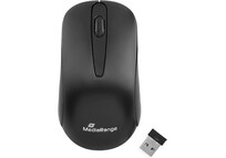Mediarange MROS209 Ratón Óptico Inalámbrico 1200 DPI Negro