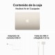 Apple MacBook Air Apple M3/8GB/256GB SSD/GPU 8 Núcleos/13.6" Blanco Estrella