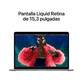 Apple MacBook Air Apple M3/8GB/512GB SSD/GPU 10 Núcleos/15.3" Gris Espacial