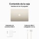 Apple MacBook Air Apple M3/8GB/256GB SSD/GPU 10 Núcleos/15.3" Blanco Estrella