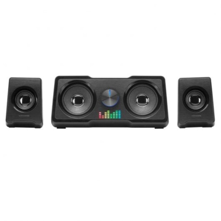 Mars Gaming MS22 Altavoces 2.2 RGB Flow con Subwoofer 35W Negro