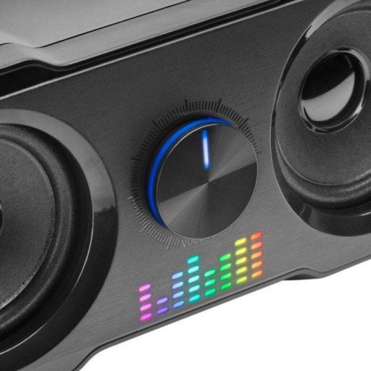 Mars Gaming MS22 Altavoces 2.2 RGB Flow con Subwoofer 35W Negro