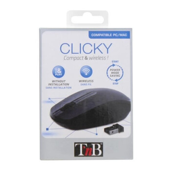 TnB Clicky Ratón Inalámbrico 1200 DPI Negro TnB Clicky Ratón Inalámbrico 1200 DPI Negro
