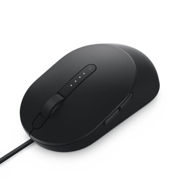 Ratón Dell MS3220 láser 3200 DPI ambidiestro USB A negro 5 botones 2ms