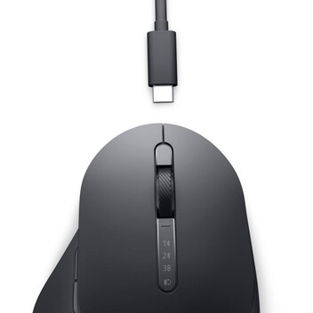 Ratón Dell MS900 Pro Premium 8000 DPI 2 Ruedas 7 Botones Recargable Grafito Wireless Bluetooth
