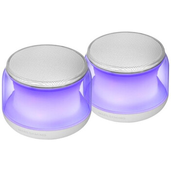 Mars Gaming MS-Aura Altavoces Bluetooth 5.3 Chipset DSP 15W Iluminación RGB Clearview 360º Blanco Mars Gaming MS-Aura Altavoces Bluetooth 5.3 Chipset DSP 15W Iluminación RGB Clearview 360º Blanco