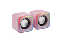 Mars Gaming MSCUBEP Altavoces Gaming RGB DSP 8W Rosas
