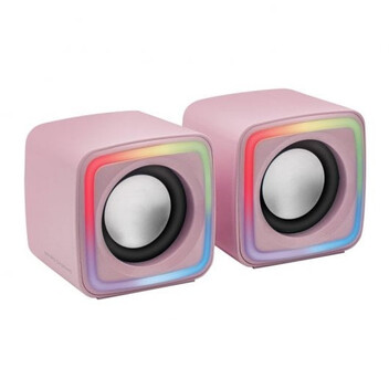 Mars Gaming MSCUBEP Altavoces Gaming RGB DSP 8W Rosas Mars Gaming MSCUBEP Altavoces Gaming RGB DSP 8W Rosas