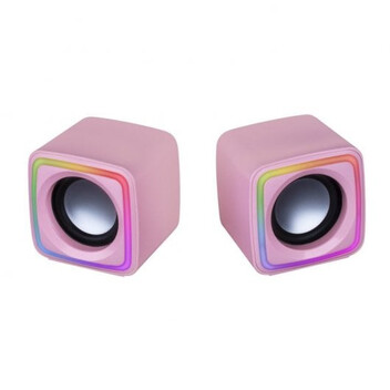 Mars Gaming MSCUBEP Altavoces Gaming RGB DSP 8W Rosas Mars Gaming MSCUBEP Altavoces Gaming RGB DSP 8W Rosas