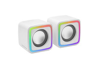 Mars Gaming MSCUBEW Altavoces Gaming RGB DSP 8W Blancos