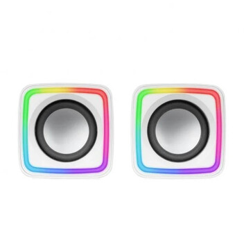 Mars Gaming MSCUBEW Altavoces Gaming RGB DSP 8W Blancos Mars Gaming MSCUBEW Altavoces Gaming RGB DSP 8W Blancos