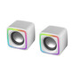 Mars Gaming MSCUBEW Altavoces Gaming RGB DSP 8W Blancos Mars Gaming MSCUBEW Altavoces Gaming RGB DSP 8W Blancos