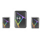 Mars Gaming MS-H21 Altavoces Gaming RGB 2.1 y Subwoofer 35W Negro